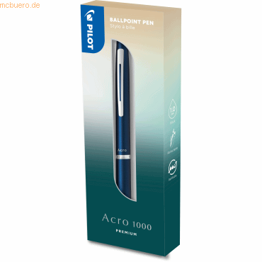 Pilot Kugelschreiber Acro 1000 1.0 M in Box marineblau von Pilot