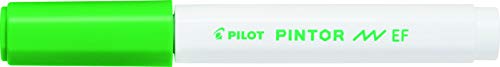 Pilot Pintor Extra Fine Line Bullet Point Marker, 2,3 mm Spitze, Hellgrün, 6 Stück von Pilot