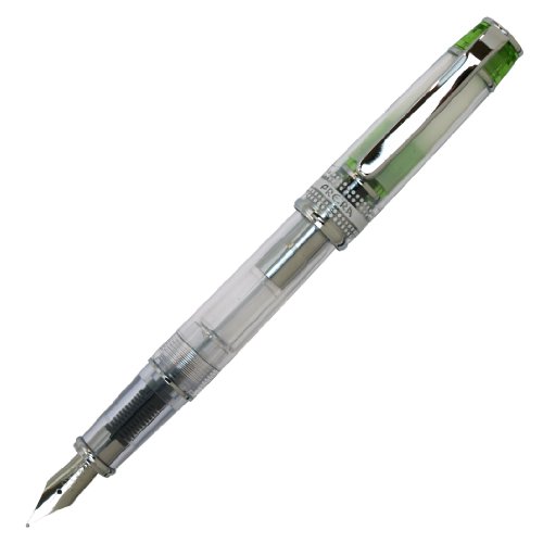 Pilot Prera FPRN-350R-TLGM Iro-Ai Füllfederhalter, mittlere Feder, transparent mit grünem Körper von Pilot