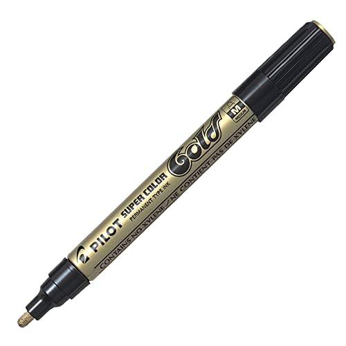 Pilot Super Color Marker M 12 Stück golden von Pilot