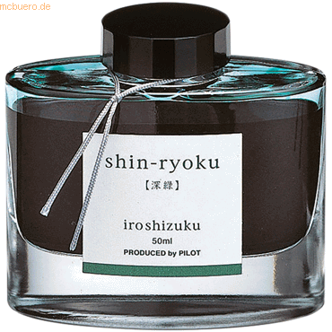 Pilot Tintenglas Iroshizuku 50ml (shin-ryoku) Forest Green von Pilot