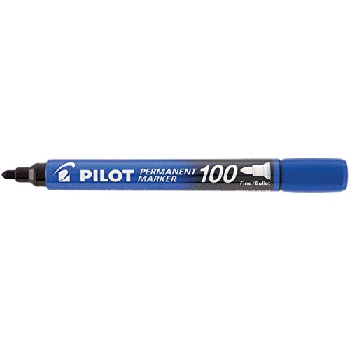 Pilot sca-100-l – Pack von 12 Permanentmarker, konische Spitze, Blau von Pilot