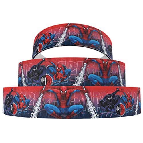 2 m x 22 mm Spiderman Charakter Ripsband für Geburtstagstorten, Geschenkpapier Band Karten Craft von Pimp My Shoes