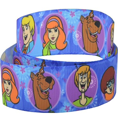 Blue Scooby Doo & Gang 2m x 22mm wide for Personalised Birthday Cake Decoration Ribbon & Decorating Ideas for Present Gift Wrap Bows Toppers or Wrapping for Bags Box Balloon String Cards Craft Ribbon von Pimp My Shoes