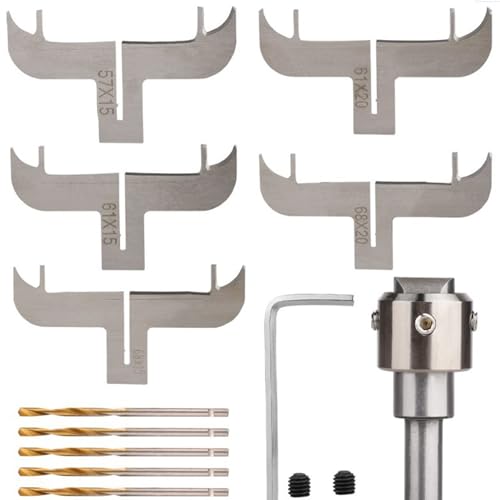 1 Set Armband Maker Kit, Stahlarmbandhersteller, Armbandbohrer mit Schenkel, Bohrern, Klingen und mehr, Ring -Making -Kit zum Herstellen von Holzarmband, Ring von Pineeseatile