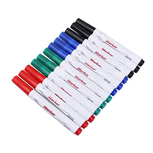 Trockene Stifte Trockenerase -Marker Whiteboard -Marker -Stifte Low -Geruchsmarker -Stifte Feinstift für Schulbüro oder Home 12PCs von Pineeseatile