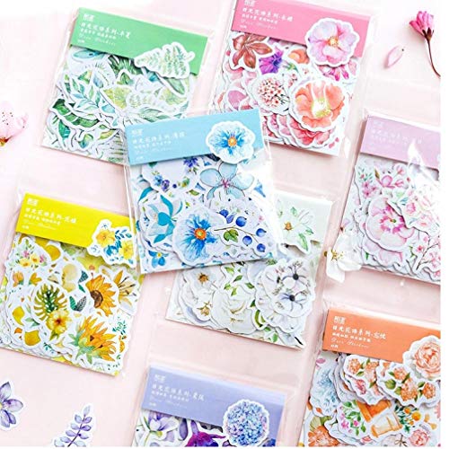 1 paquet Kawaii japonais Decoracion Journal mignon journal fleur autocollants Scrapbooking flocons papeterie fournitures scolaires (Style aléatoire) von PiniceCore