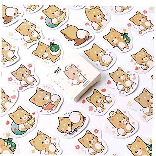 PiniceCore 45pcs/Pack Lovely Shiba Inu Memo Stickers Pack Posted It Kawaii Planner Scrapbooking Stickers Stationery Escolar School Supplies von PiniceCore