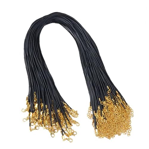 Wachskabel Halsketten Kette 20pcs Geflochtene Lederkabelschnurkette Halskette Goldenem Für DIY -schmuckhersteller von PiniceCore