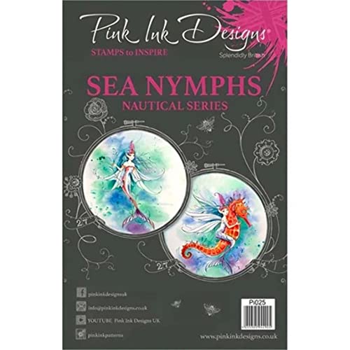 Pink Ink Designs Pink Ink-Sea Nymph-A5Clear Stempel, A5 von Pink Ink Designs