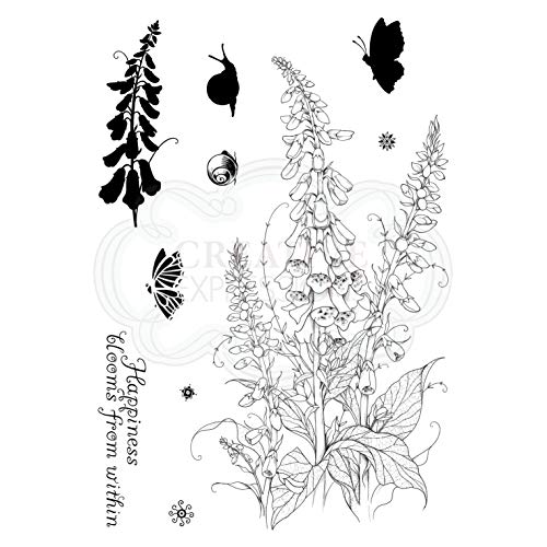 Pink Ink Designs Flourishing Foxglove-Stempel-Set, A5 von Pink Ink Designs