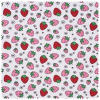 Jersey-Stoff "Erdbeeren" von Pink