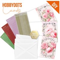 Karten-Set "Hobbydots", Rosen von Pink