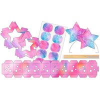 Laternen-Bastelset "Twinkle Star Irisierend" - Pink von Pink