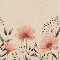 Serviette "Delicate Flowers" von HOME FASHION