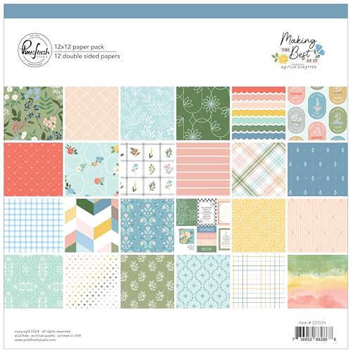 Pinkfresh Studio Double-Sided Paper Pack 12"X12"-Making The Best Of It von Pinkfresh Studio