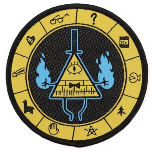 Bill Cipher Dämon Teekanne Gravity Cartoon TV Show 7,6 cm bestickter Aufnäher für Kleidung Bill Cipher Dämon Teekanne Gravity Cartoon TV Show 7,6 cm bestickter Aufnäher für Kleidung von Pinstant