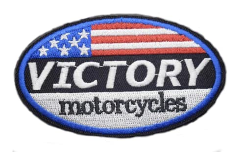 Victory Motorcycles Logo US Racing 9,7 cm Aufbügler für Kleidung von Pinstant