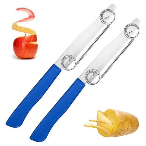 2 Stück Zaubermesser Schnellschneidmesser，Schnelles Schneidemesser Quick Slicing Knife Schneller Obstschneider Schäler Küche für Gurke,Kartoffel,Karotte von Pinyenr