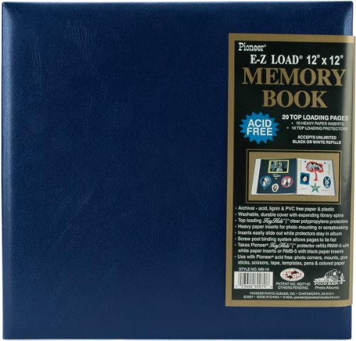 Pioneer 12 x 12 Zoll-Post Bound Album, navy blau von Pioneer Photo Albums