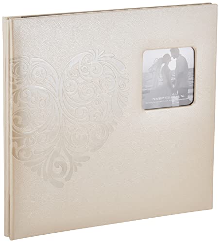 Pioneer Photo Albums MB-10EW Fotoalben mit geprägtem Kunstleder-Rahmen, Hochzeits-Erinnerungsbuch, 30,5 cm, Herz von Pioneer Photo Albums