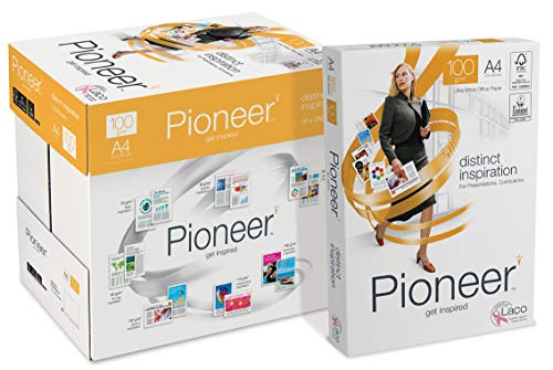 Pioneer office paper - Kopierpapier weiss, 100g/m², A4, FSC mix 70% - Karton á 10 Pakete zu 250 Blatt von Pioneer