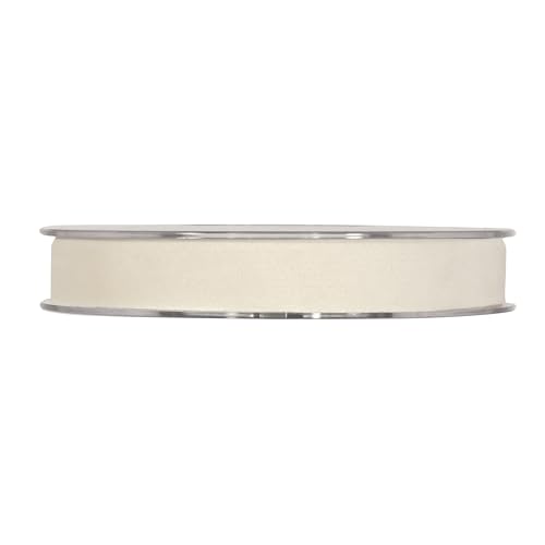 Piovaccari Doppelseitiges Velvet-Band H 15 mm L 7 m Light Cream von Piovaccari