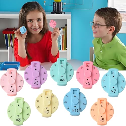 Piucrty Mitgebsel Kindergeburtstag Rechnen Lernen Finger Spinner 9Pcs Gastgeschenke Einschulung Mathe Spiele Tombola Preise Kinder Anti Stress Give Aways Kleine Geschenke Schüler Wundertüte von Piucrty