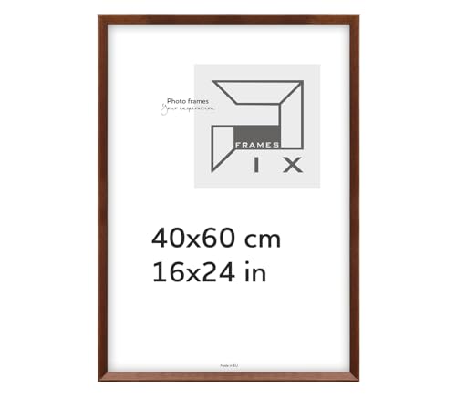 Pix FRAMES Bilderrahmen 40x60 cm - Kollektion Magic Nature - Fotorahmen aus Holz - Rahmen mit Scheiben aus Plexiglas - Rahmen zum Aufhängen und Aufstellen - Modern Photo Frame - Braun von Pix FRAMES