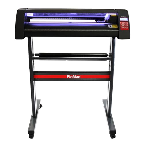 PixMax 720mm LED Vinyl Schneideplotter Folienplotter Schneideplotter Plotter inklusive 3 x Roland-Messer & Flexistarter Software von PixMax