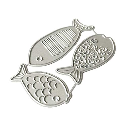 Fisch Metall Stanzformen Schablone Scrapbooking Album Stempel Papier Karte Prägung von Pjeghbvop