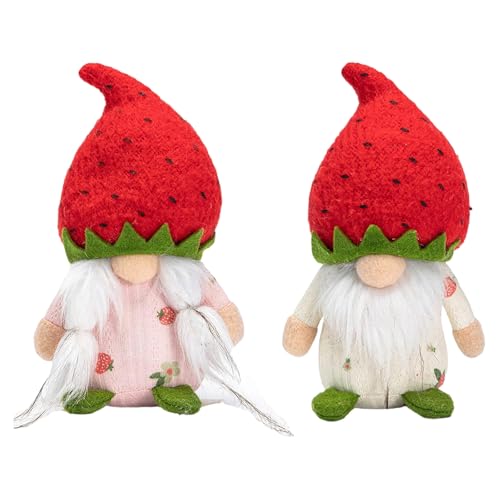 Pjeghbvop Festival Strawberrys Rudolphs Puppenpaar Mit Figuren Ohne Gesicht Bunte Schreibtisch Und Regaldekoration Bastelbedarf von Pjeghbvop