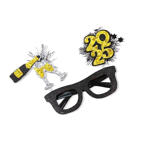 Pjeghbvop Star Party Spektakelrahmen Für Silvester Vielseitige Feierbrille Party Accessoires Für Teenager Für Erwachsene von Pjeghbvop