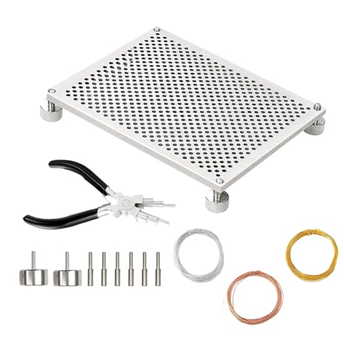 Professionelle Drahtbiegeplatine Set Creative Draht Looping Board Forming Board Für Einzigartige Ohrring Und Halskette Kreation von Pjeghbvop