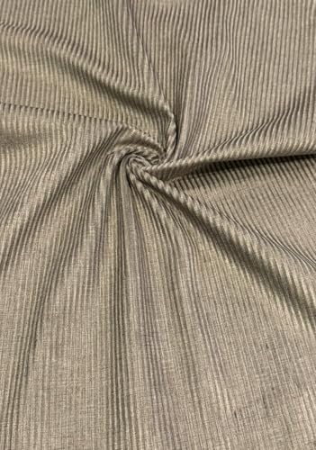 Premium Westbury Polster-Samtstoff, erhältlich in 8 Farben, Taupe, 25 Meter Rolle von Platinum Fabrics Ltd