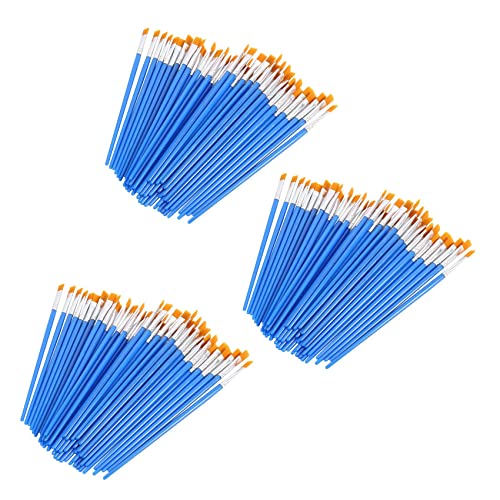 Plawee Pinsel Set 150 Stück Kinder Nylon Flach Haar Kleine ÖL Aquarell Künstler Malerei Kits Bulk für Kinder von Plawee