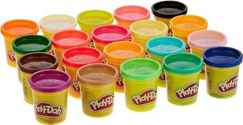 Play-Doh A7924EUC Super Farbenset (20er, Knete für fantasievolles und kreatives Spielen, No Color, Pack 20 Botes von Play-Doh