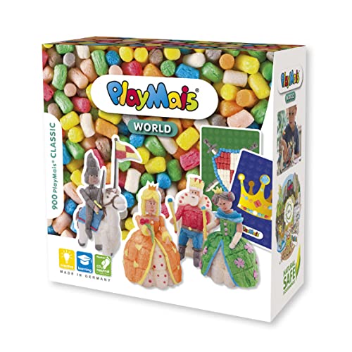 PlayMais® Classic WORLD Royals - Bastel-Set für Kinder ab 3 Jahren | Motorik-Spielzeug mit 900 Basteln & Lernen von PlayMais