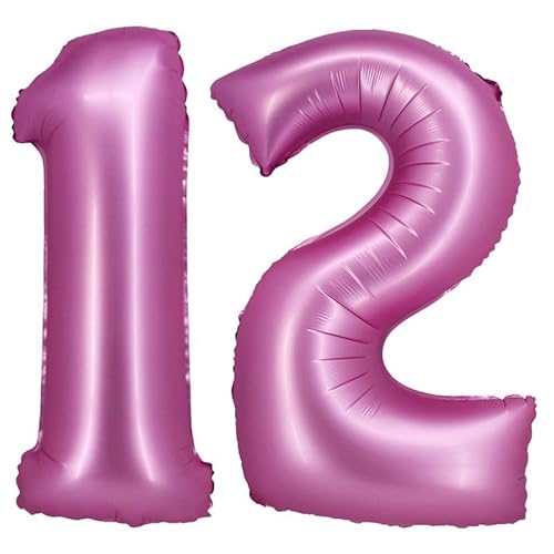 Playflip Folienballon Zahl XXL bunt rosa blau Lavendel roségold mit Geburtstag Luftballon Zahlenballon Riesen Folienballon, Farbe:Pink, Zahl:12 Playflip Folienballon Zahl XXL bunt rosa blau Lavendel roségold mit Geburtstag Luftballon Zahlenballon Riesen Folienballon, Farbe:Pink, Zahl:12 von Playflip