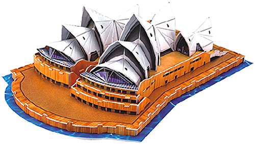 Playtastic Kinder 3D Puzzle Spiel: Faszinierendes 3D-Puzzle Opera House in Sydney, 58 Puzzle-Teile (Puzzle Bauwerke, Kinder Spielzeug, Holzbausatz) von Playtastic