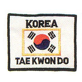 Playwell Martial Arts besticktes Abzeichen – Korea Taekwondo-Aufnäher 34 von Playwell