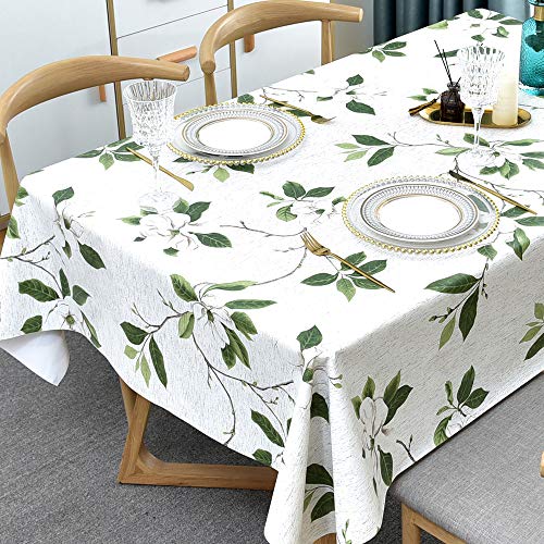 Plenmor Wachstuchtischdecke Plastik Tischdecke Wetterfest, Wachstischdecke Table Cloth Waterproof Wachstuch Tischdecke Rechteckig für Küchen Tischdecke Outdoor 137 x 185 cm von Plenmor