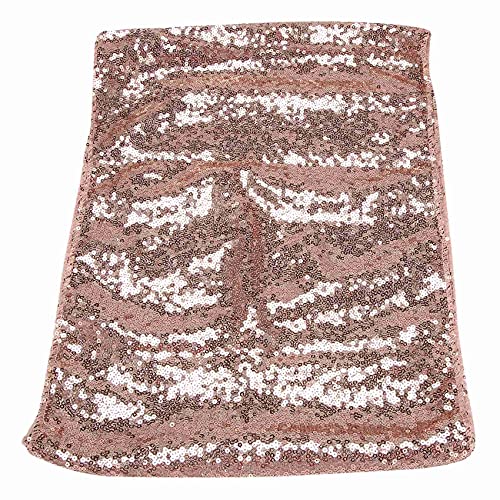 Plookyoe Rechteck Pailletten Tischdecke Bankett TischläUfer Hochzeitsfeier Dekor, 1 Rose Gold von Plookyoe