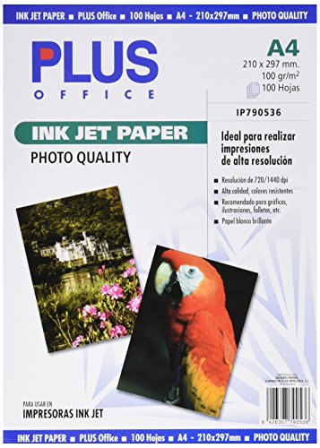 Plus Office InkJet Paper Photo Quality - Kopierpapier, 1440 dpi, Packung mit 100 Blatt, A4 Plus Office InkJet Paper Photo Quality - Kopierpapier, 1440 dpi, Packung mit 100 Blatt, A4 von Plus Office