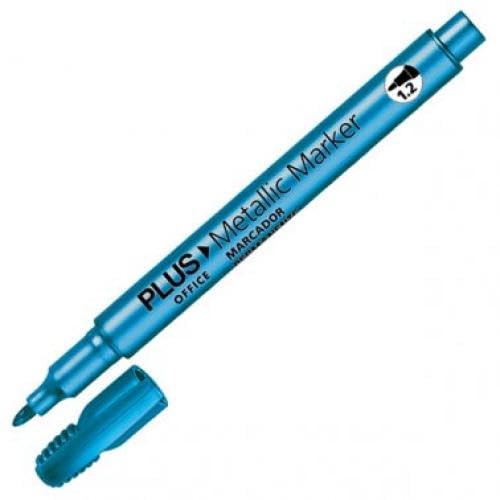 Plus Office Marker, Marker, Marke Modell ROTULADOR PLUS METALLIC MARKER BLAU von Plus Office