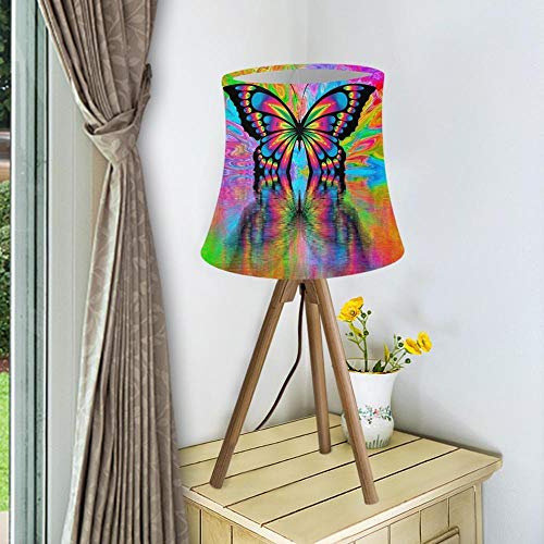 Wgxssjc Schreibtischlampen Beauty Butterfly Design Lampenschirm Tuch Lampenschirm Wandlampe Abdeckung Lampenschirme for Tischlampen for Kronleuchterlampe (Body Color : HMP1464HS L) von Plusink