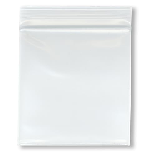 Plymor 7,6 x 7,6 cm (100 Stück), 6 mm industrieller Reißverschluss, wiederverschließbare Plastiktüten von PlyMor