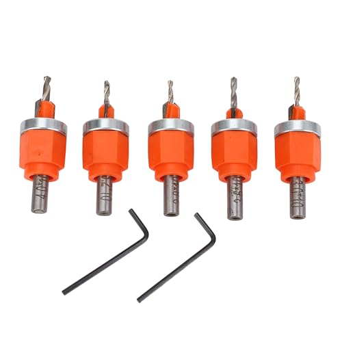 5pcs Countersink -Bohrer -Bit -Set, 2,8 Mm 3,0 Mm 3,2 Mm 3,5 Mm 4,0 Mm Verjüngend von Plyisty