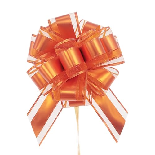 Große Schleife Geschenkschleife 15x20cm Geschenk Ziehschleifen Geschenk Schleife mit Geschenkbänder Dekoschleifen Pull Bow Auto Deko Bögen für Geschenken, Hochzeit, Party,Geburtstag Roségold 2 Stück von Pmnzdy