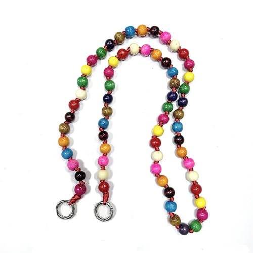 Pmnzdy Holzperlen Handykette Universal Schlüsselband Kette Handyband zum Umhängen Handy Lanyard Holzperlenkette Handyschnur zum Hängen Smartphone Handy Schmuck für Damen Mädchen Gemischte Farben von Pmnzdy